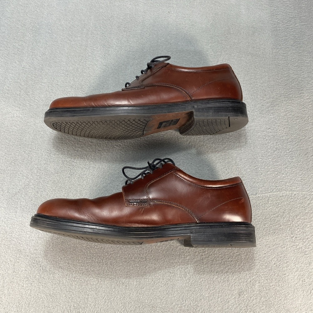 Nunn Bush Men's 10.5M Leather Dress Shoes Fenway Cognac Lace Up - Picture 6 of 8